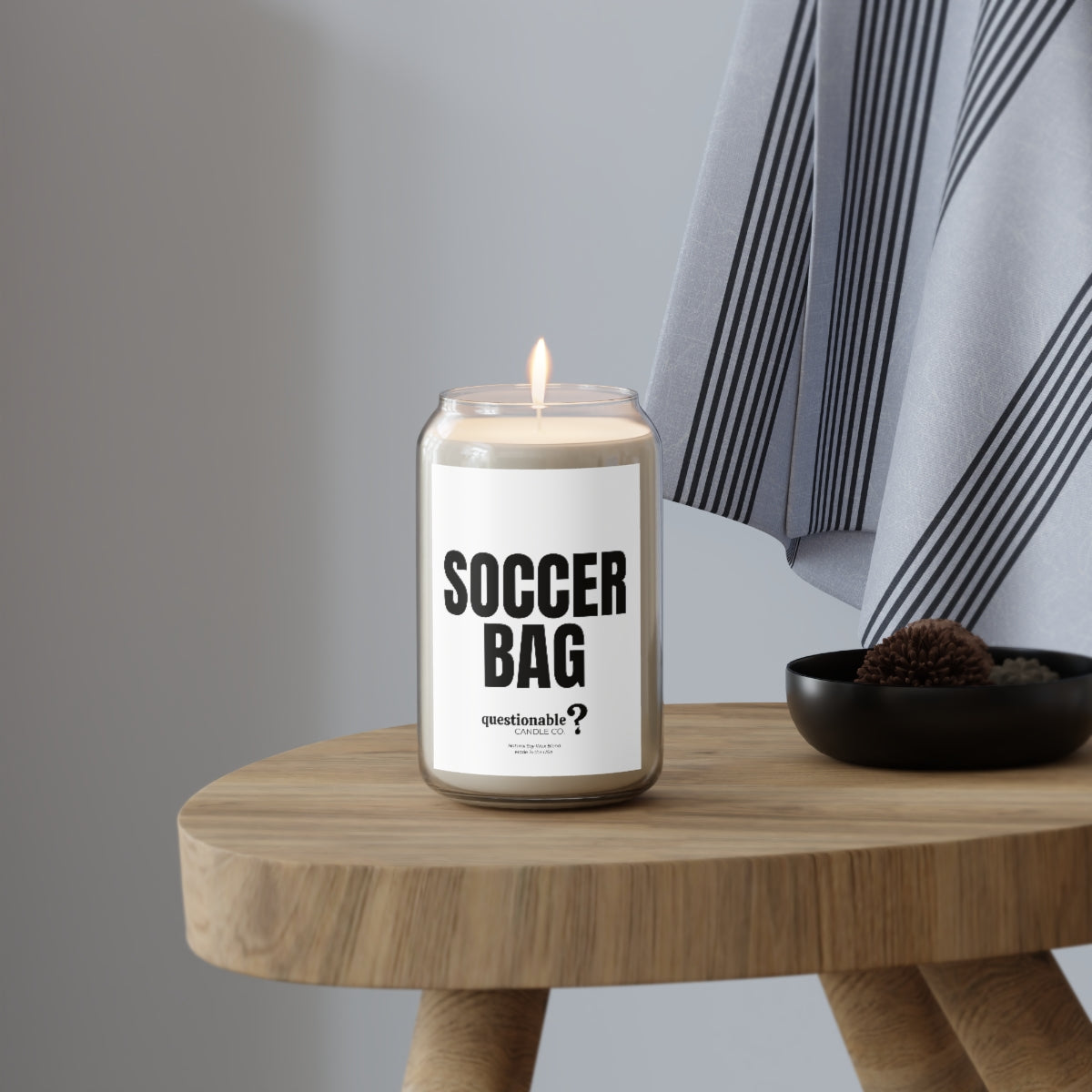 Soccer Bag Candle