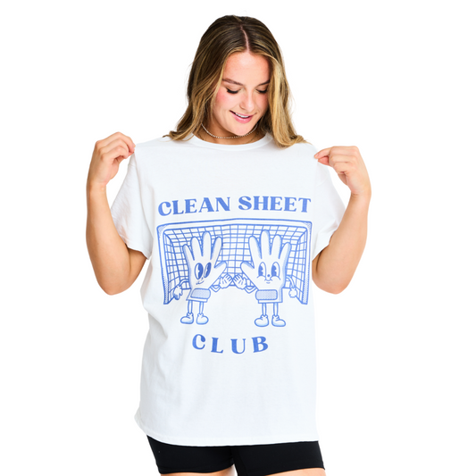 Clean Sheet Club Tee, Blue